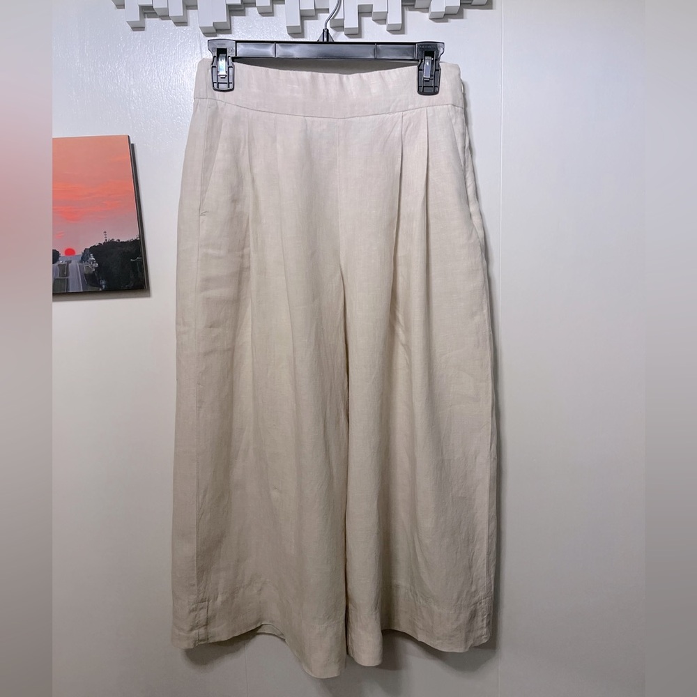 GAP 4 Cream Linen Capris